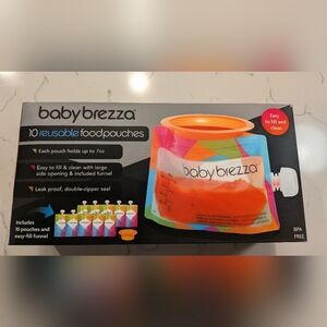Baby Brezza Reusable Food Pouches - Orange